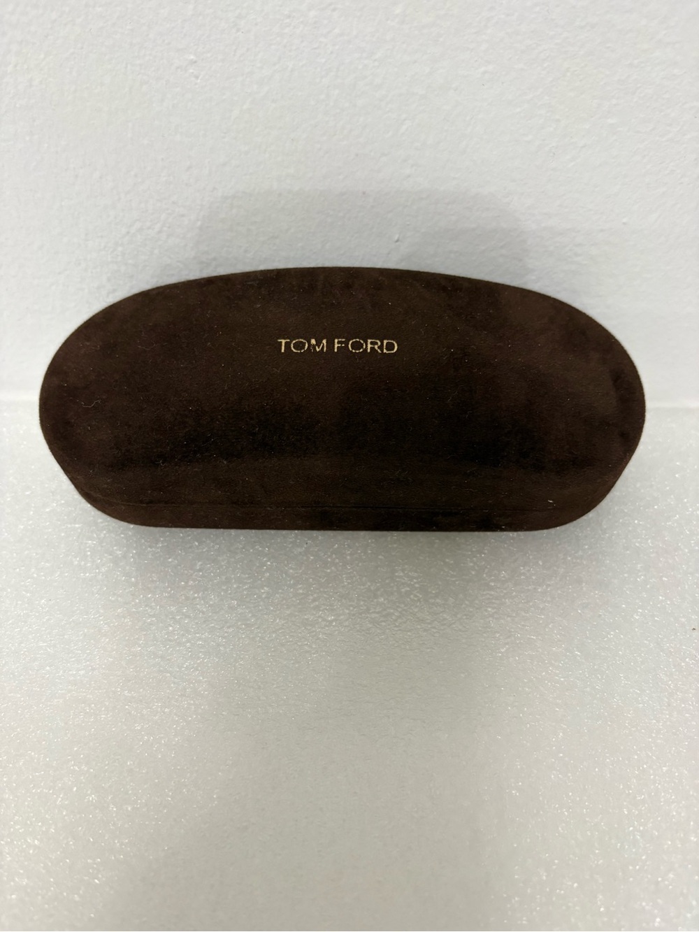 TOM FORD Dark Brown Velvet Sunglasses Eye Glasses Hard Case Clamshell. - Picture 2 of 7